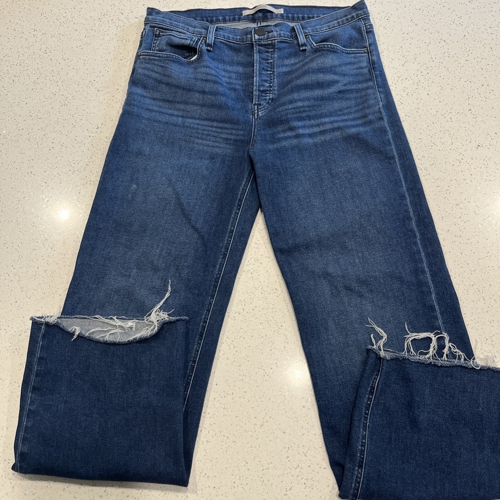 Women's Hudson Rosie Lakeside Cropped Raw Hem Denim Sz 32